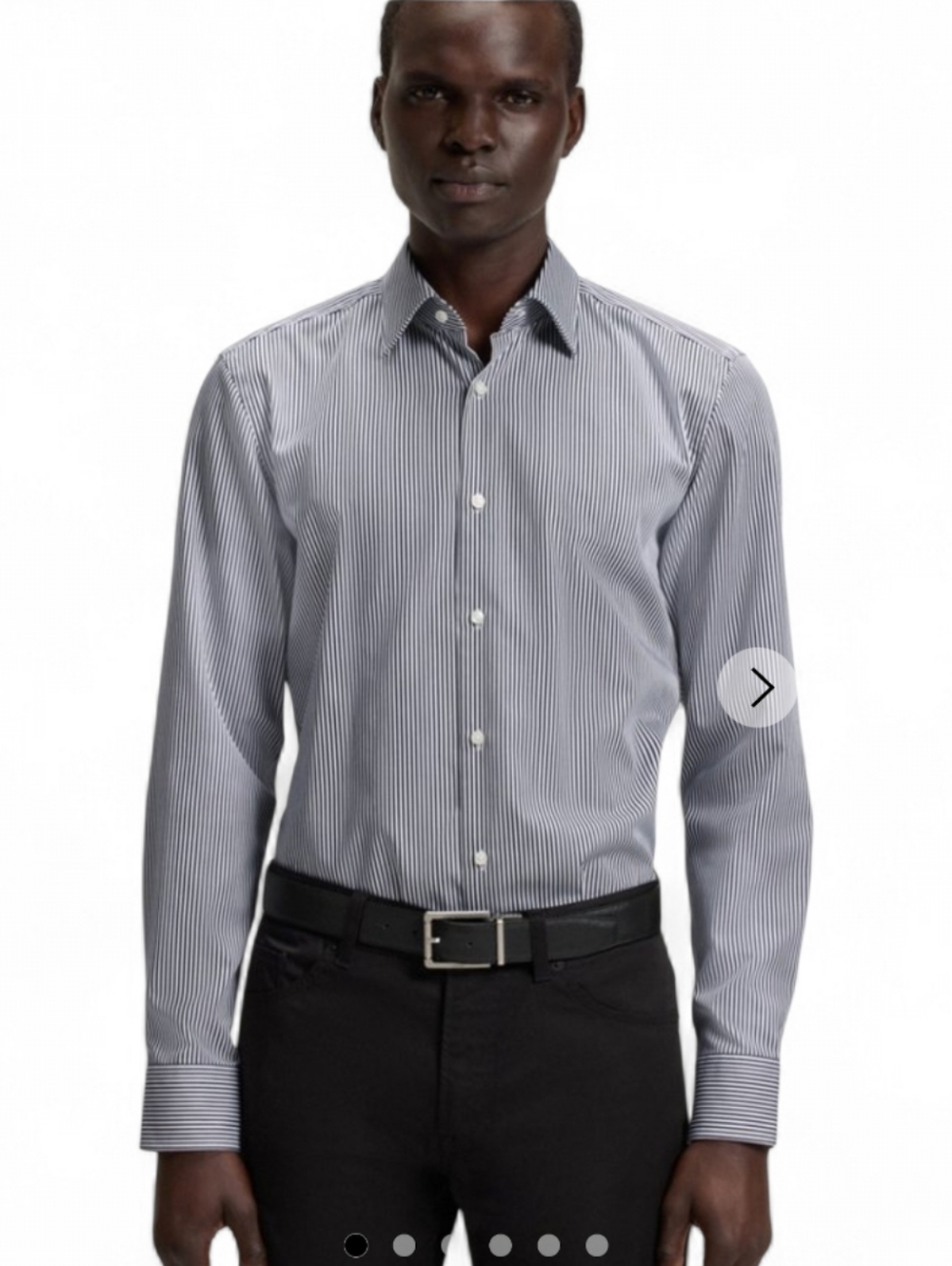Boss By Hugo Boss Slim-fit Shirt in Easy-Iron Striped Cotton